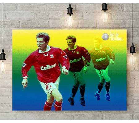 Middlesbrough FC Juninho Pop-art Canvas Print