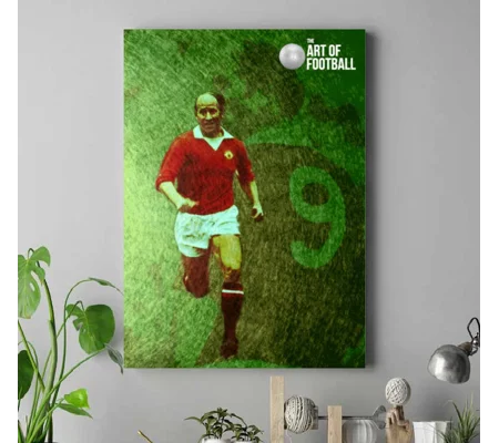 Manchester United FC Bobby Charlton Iconic Canvas Print