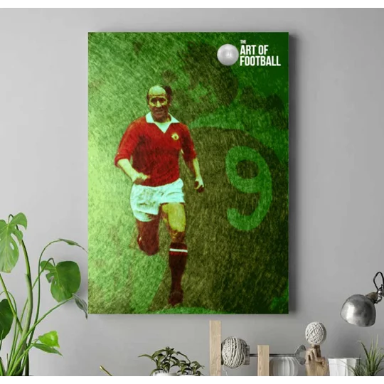 Manchester United FC Bobby Charlton Iconic Canvas Print