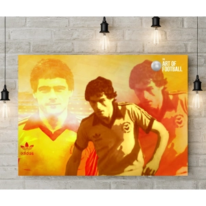 Newport County AFC Kevin Moore Iconic Legend Canvas Print