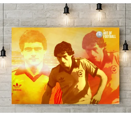 Newport County AFC Kevin Moore Iconic Legend Canvas Print