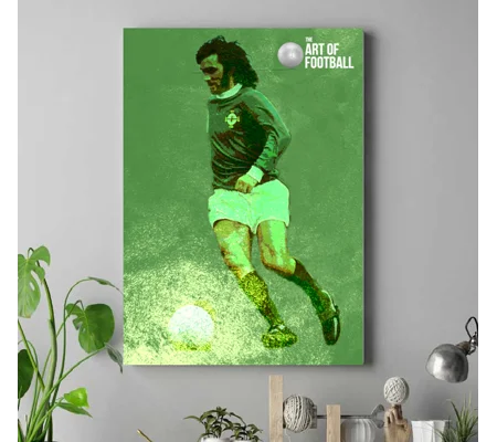 Northern Ireland George Best Iconic Legend Canvas Print