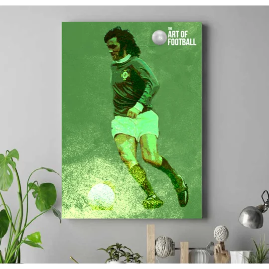Northern Ireland George Best Iconic Legend Canvas Print