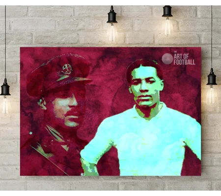 Northampton Town FC Walter Tull Iconic Legend Canvas Print