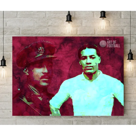 Northampton Town FC Walter Tull Iconic Legend Canvas Print