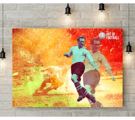 Preston North End FC Tom Finney Legend Pop-art Canvas Print
