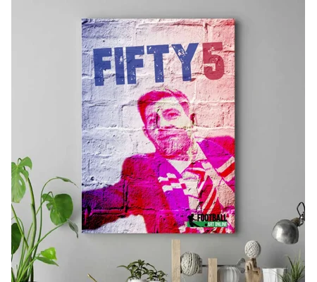 Rangers FC Steven Gerrard 2020 Champions Graffiti Art Canvas Print