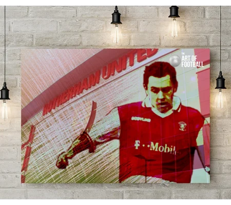 Rotherham United FC Paul Hurst Iconic Pop-art Canvas Print
