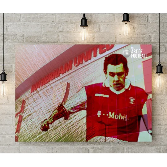 Rotherham United FC Paul Hurst Iconic Pop-art Canvas Print
