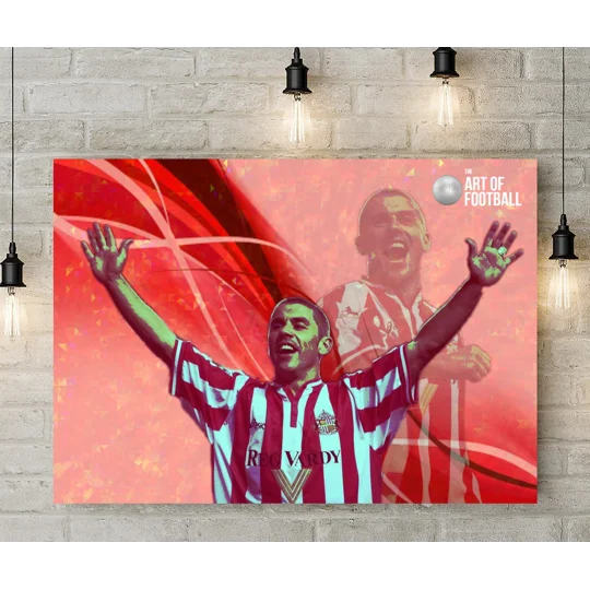 Sunderland Kevin Phillips Iconic Pop-art Canvas Print