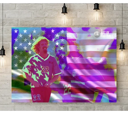 USA Alexi Lalas Legend Pop-art Canvas Print