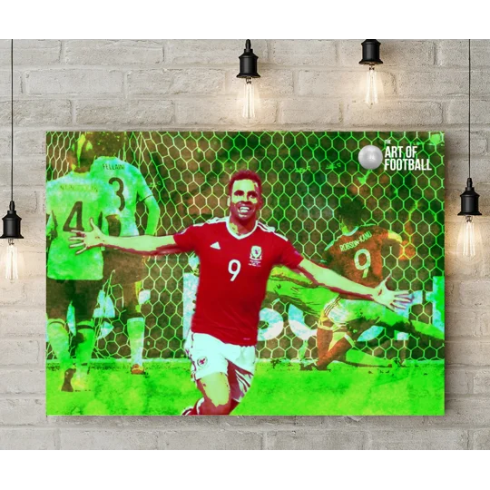 Wales Hal Robson-kanu Euro 2016 Pop-art Canvas Print