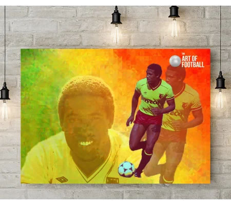 Watford FC John Barnes Legend Pop-art Canvas Print