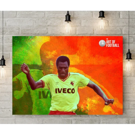 Watford FC Luther Blissett Legend Pop-art Canvas Print