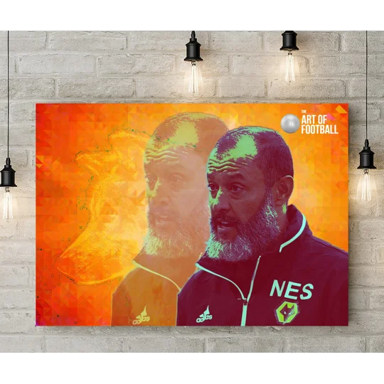 Wolverhampton Wanderers FC Nuno Espírito Santo Pop-art Canvas Print