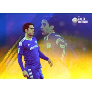 Cardiff Legend Peter Whittingham Pop-art Digital Print