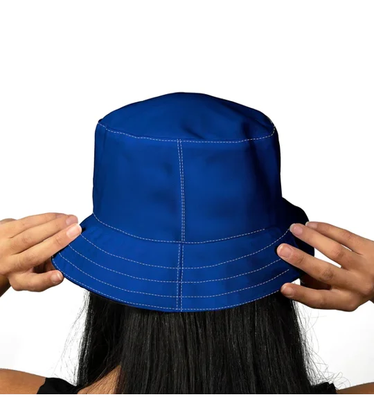 Cardiff City-inspired vintage bucket hat based on 1976 home style
