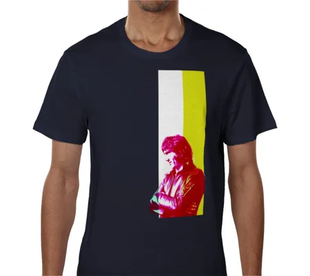 Cardiff Legend Robin Friday Iconic Legend T-shirt Blue