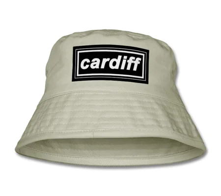 Cardiff Retro 90s Style Bucket Hat Sand