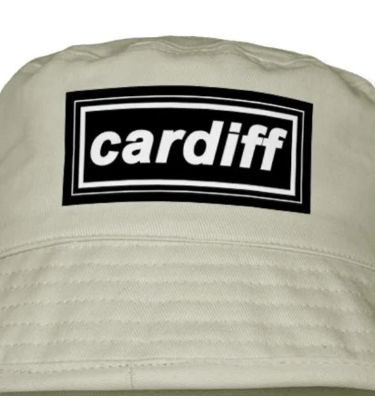 Cardiff Retro 90s Style Bucket Hat Sand