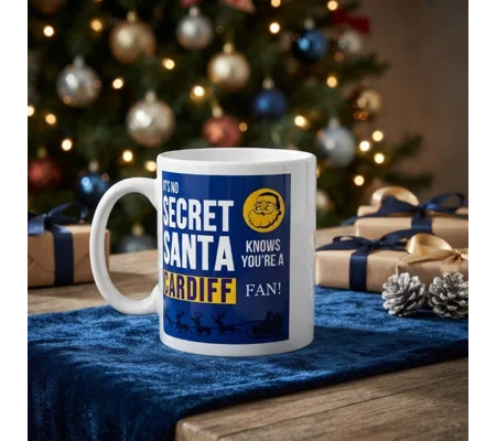 Cardiff City-Inspired Secret Santa Christmas Gift Mug