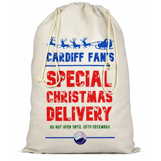 Cardiff Christmas Football Delivery Santa Sack