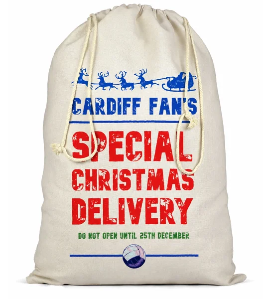 Cardiff Christmas Football Delivery Santa Sack
