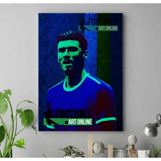 Cardiff-Inspired Moore football art Canvas Print