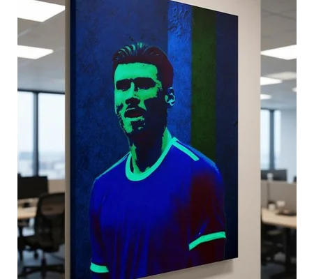 Cardiff-Inspired Moore football art Canvas Print