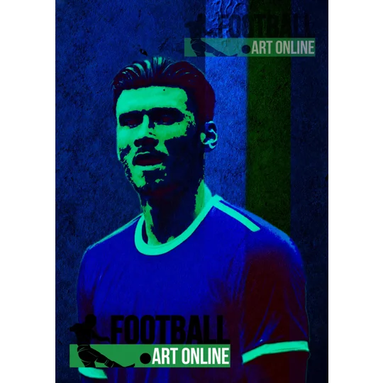 Cardiff-Inspired Moore football art Poster