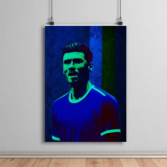 Cardiff-Inspired Moore football art Poster