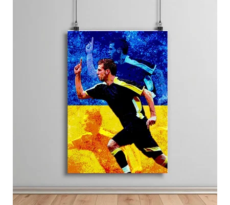 Cardiff Joe Ledley 2008 FA Cup Celebration-Inspired Tribute Poster