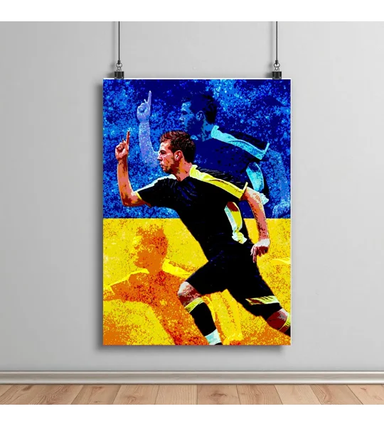 Cardiff Joe Ledley 2008 FA Cup Celebration-Inspired Tribute Poster