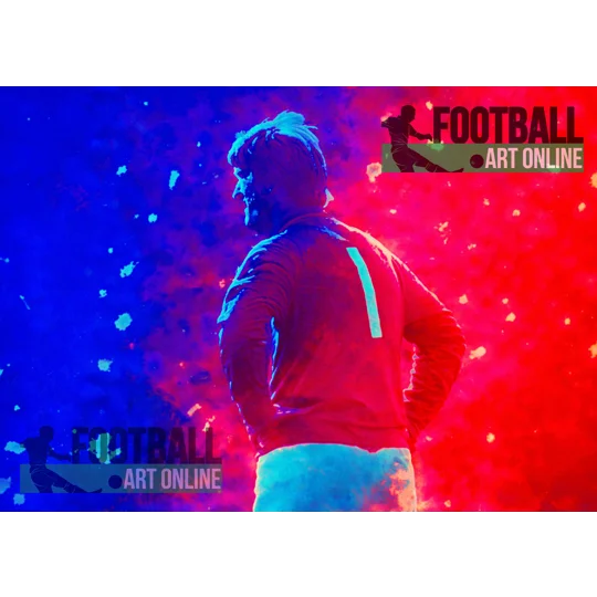 Carlisle Football Legend Allan Ross-Inspired retro abstract digital print available in A4 and A3