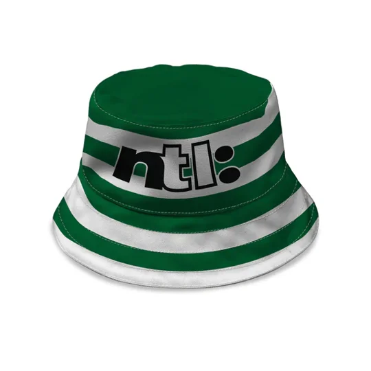 Retro Celtic football bucket hat made from 380gsm heavy canvas