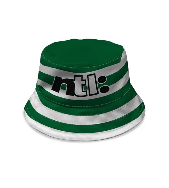 Retro Celtic football bucket hat made from 380gsm heavy canvas