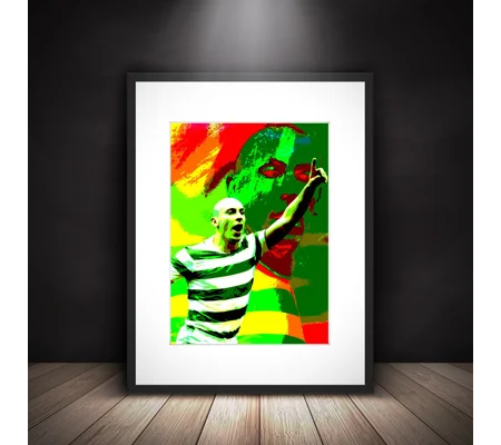 Celtic Scott Brown Iconic Legend Framed Art Print