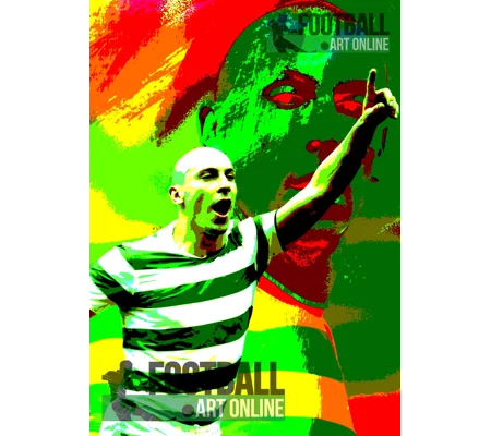 Celtic Scott Brown Iconic Legend Poster | Football Wall Art