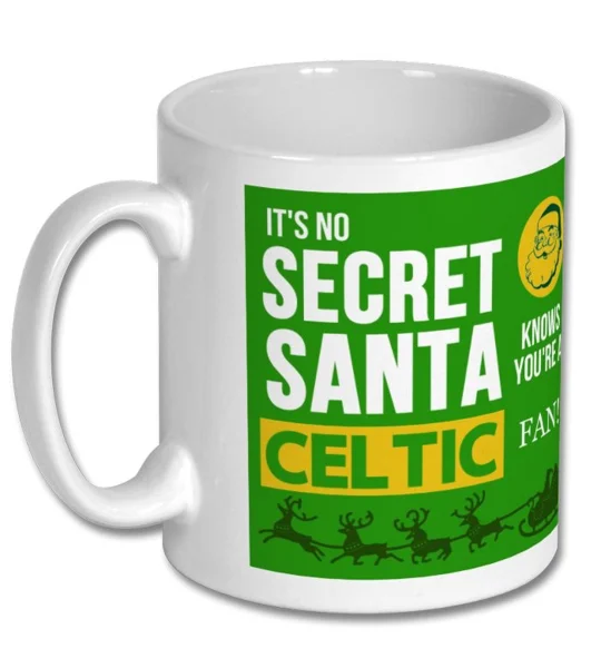 Celtic Secret Santa Christmas Football Gift Mug