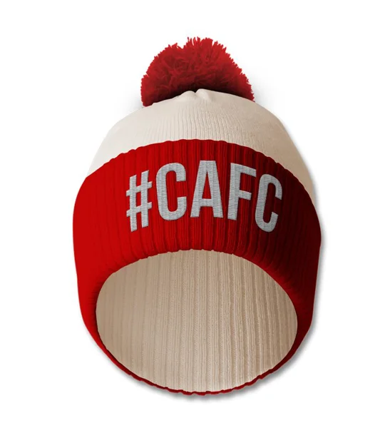 Charlton-Inspired Embroidered Retro-style Bobble Hat