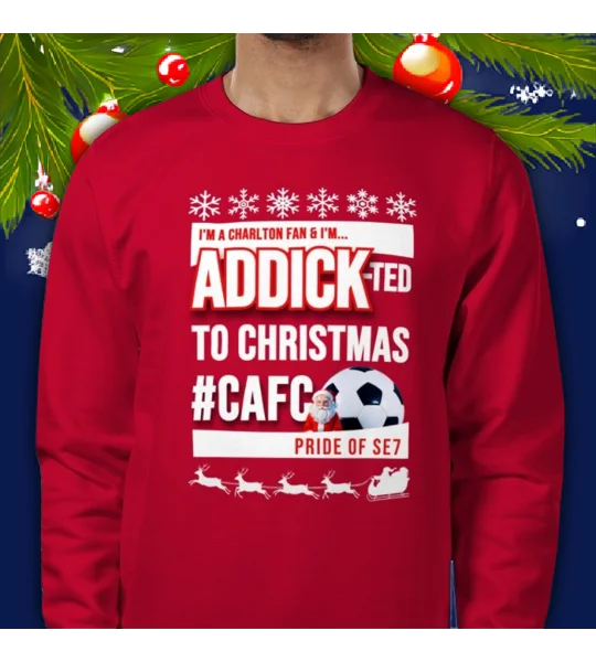 Addick Christmas Sweatshirt | Charlton-Inspired Seasonal Gift