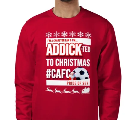 Addick Christmas Sweatshirt | Charlton-Inspired Seasonal Gift