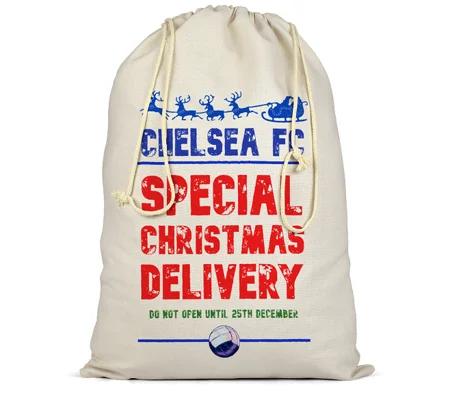 Chelsea Christmas Football Delivery Santa Sack