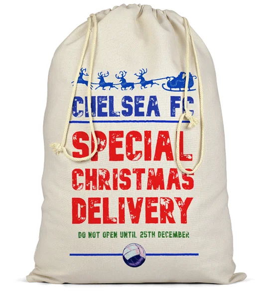 Chelsea Christmas Football Delivery Santa Sack