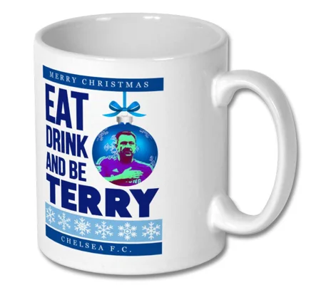 Chelsea Eat Drink and Be Terry Christmas Mug