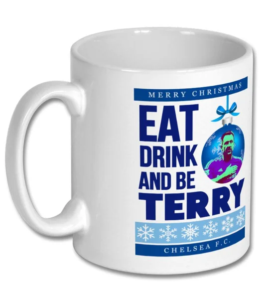 Chelsea Eat Drink and Be Terry Christmas Mug
