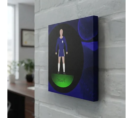 Chelsea-Inspired Football Figure Art 20 x 20in Canvas Print
