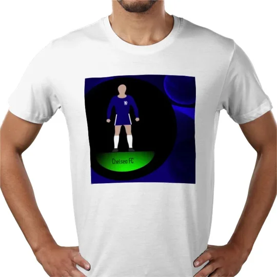 Chelsea-Inspired Football Figure Art T-Shirt | Fan Tee