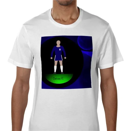 Chelsea-Inspired Football Figure Art T-Shirt | Fan Tee
