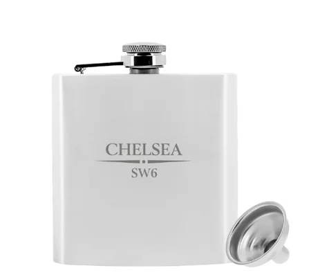 Chelsea-Inspired 6oz Luxury Hip Flask | Football Fan Gift